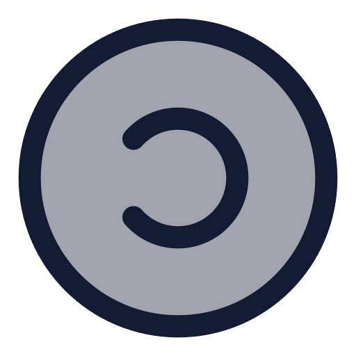 Copyleft Icon in Duotone Rounded style