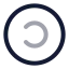 Copyleft icon with twotone rounded style