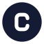 Copyright icon with solid standard style