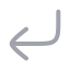 Cornerdownleft icon with duotone rounded style