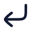 Cornerdownleft icon with solid rounded style