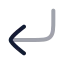 Cornerdownleft icon with twotone rounded style