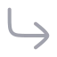 Cornerdownright icon with duotone rounded style