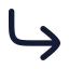 Cornerdownright icon with solid rounded style