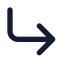Cornerdownright icon with solid standard style
