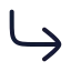 Cornerdownright icon with stroke rounded style