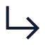 Cornerdownright icon with stroke sharp style
