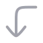 Cornerleftdown icon with duotone rounded style