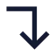 Cornerrightdown icon with solid sharp style