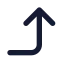Cornerrightup icon with solid standard style