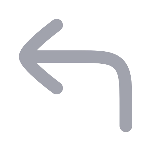 Corner Up Left Icon in Bulk Rounded style