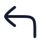 Cornerupleft icon with stroke rounded style