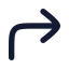 Cornerupright icon with solid rounded style