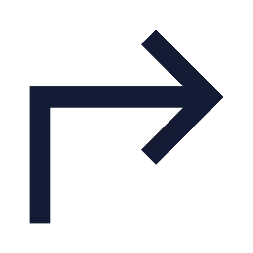 Corner Up Right Icon in Solid Sharp style