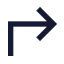 Cornerupright icon with solid sharp style