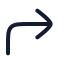 Cornerupright icon with stroke rounded style