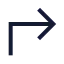 Cornerupright icon with stroke sharp style
