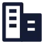 Corporate icon with solid sharp style
