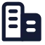Corporate icon with solid standard style