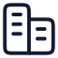 Corporate icon with stroke rounded style