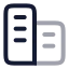 Corporate icon with twotone rounded style