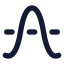 Cosine icon with solid standard style