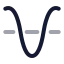 Cosine icon with twotone rounded style