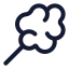 Cottoncandy icon with stroke rounded style