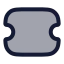 Coupon icon with duotone rounded style