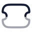 Coupon icon with twotone rounded style