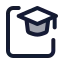 Course icon with duotone standard style