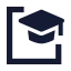 Course icon with solid sharp style