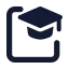 Course icon with solid standard style