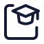 Course icon with stroke standard style