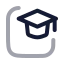 Course icon with twotone rounded style