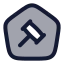 Courtlaw icon with duotone rounded style