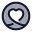 Covidinfo icon with duotone rounded style