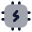 Cpucharge icon with bulk rounded style