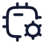 Cpusettings icon with stroke rounded style