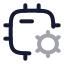Cpusettings icon with twotone rounded style