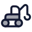 Crane icon with duotone rounded style