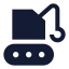 Crane icon with solid sharp style