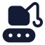 Crane icon with solid standard style