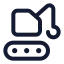 Crane icon with stroke standard style