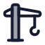 Cranetower icon with duotone standard style