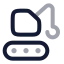 Crane icon with twotone rounded style