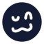 Crazy icon with solid standard style