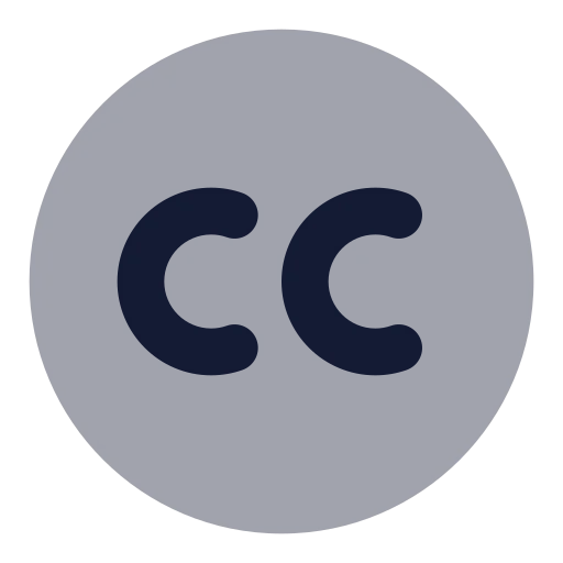 Creative Commons Icon in Bulk Rounded style