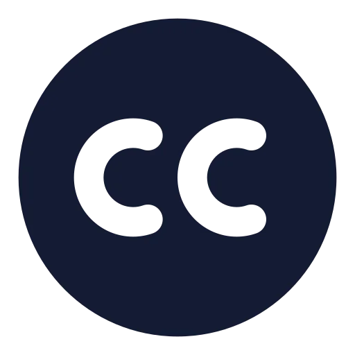 Creative Commons Icon in Solid Rounded style