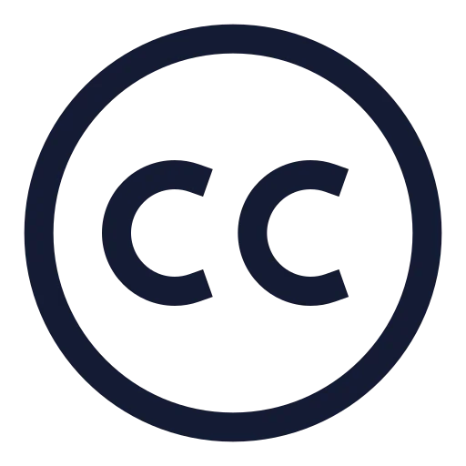 Creative Commons Icon in Stroke Sharp style